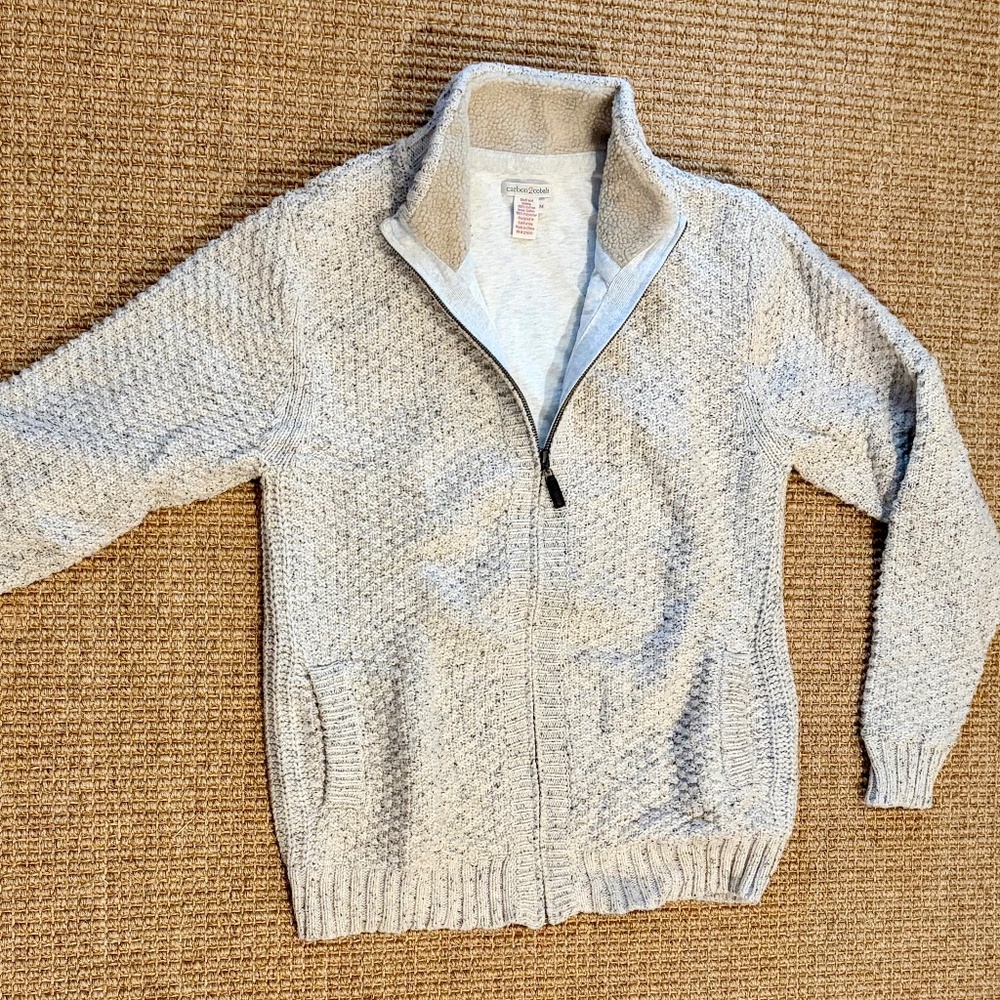 Carbon2cobalt men’s cardigan sweater